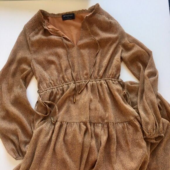 Mink Pink Midi,long sleeve, boho dress size small - Picture 13 of 16